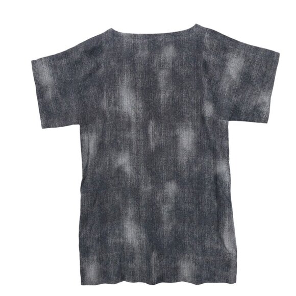 EILEEN FISHER Silk Cotton Gray Sheath Dress Pockets Abstract Pattern Size MEDIUM - Picture 3 of 6